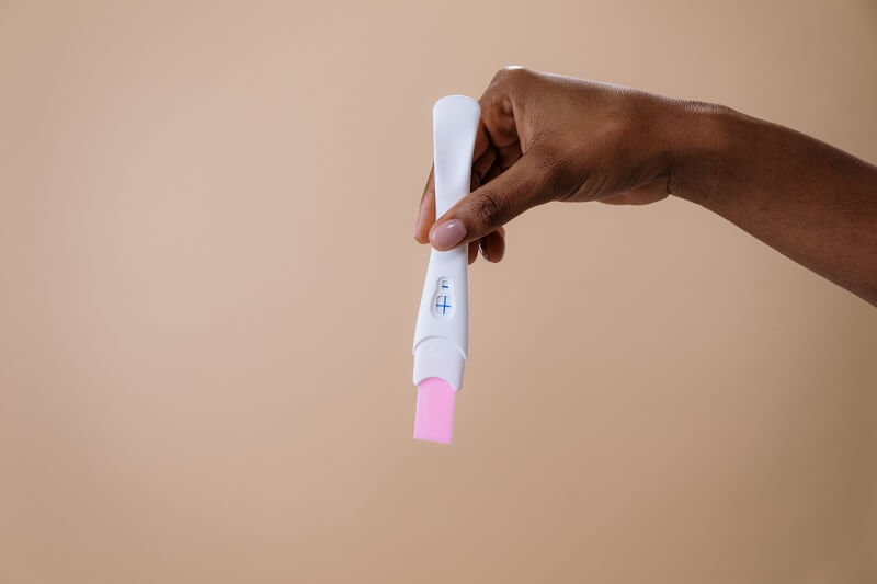 Test de grossesse rose